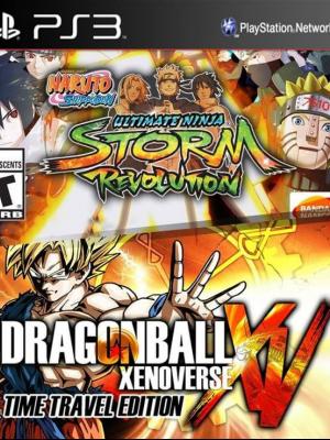 2 juegos en 1 Dragon Ball Xenoverse: edición Time Travel Pase de temporada  mas NARUTO SHIPPUDEN: Ultimate Ninja STORM Revolution  ps3