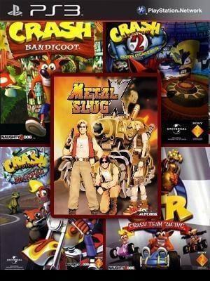 5 JUEGOS EN 1 CRASH COLLECTION + METAL SLUG X PS3 