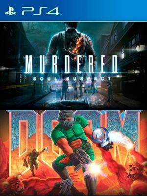 2 JUEGOS EN 1 Murdered Soul Suspect MAS DOOM (1993) PS4